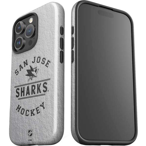 NHL San Jose Sharks Black Text iPhone 16 Pro Impact Case